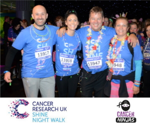 Eurostar's MD - Peter Carnall completes the Shine Walk 2017 in aid of Cancer Research